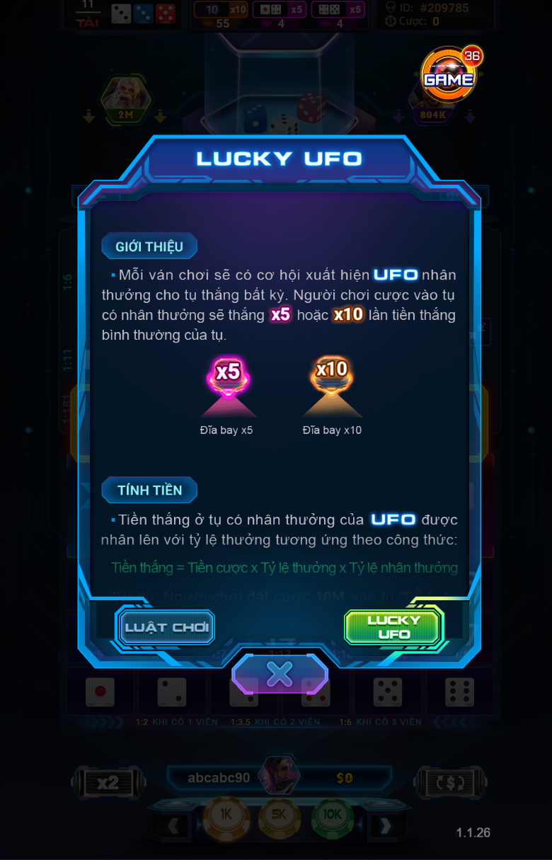 Giới thiệu về  Lucky UFO