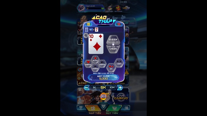 Mini game Cao Thấp Win79 vip