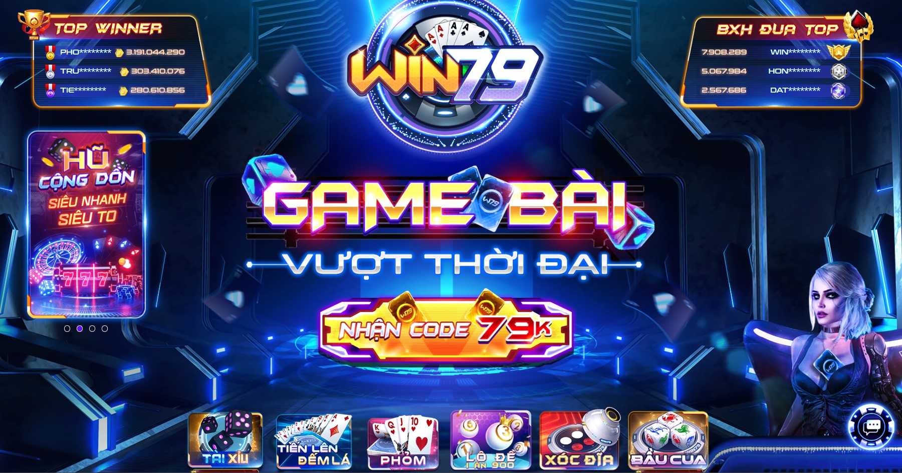 Đánh bài Baccarat win79vip