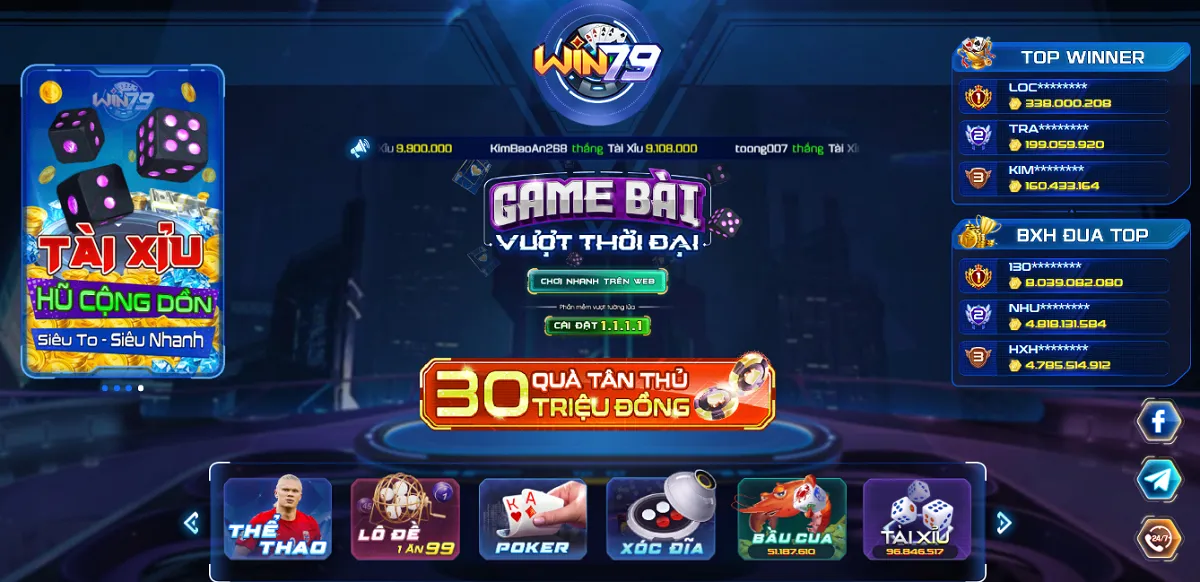 Giới thiệu cổng game Win79